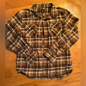 tan/brown flannel